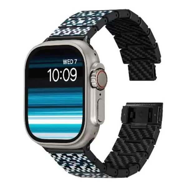 Браслет PITAKA Dreamland ChromaCarbon для Apple Watch 38/40/41/42/44/45/49mm, принт мозаика (Mosaic)